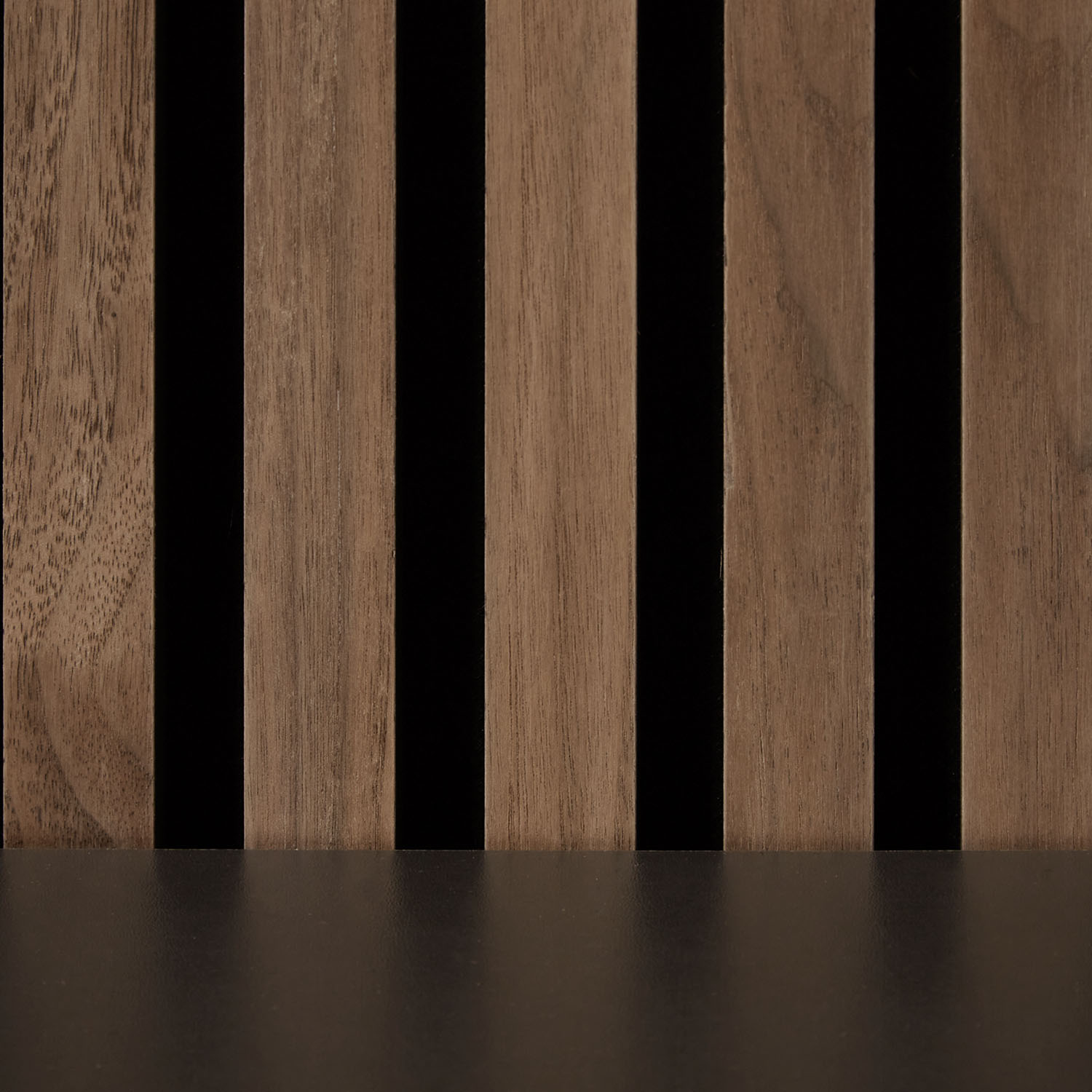 Acoustic Panels Wall Panels 60 x 120 cm Brown Walnut | Wood | 4-piece Set | 3D Strips