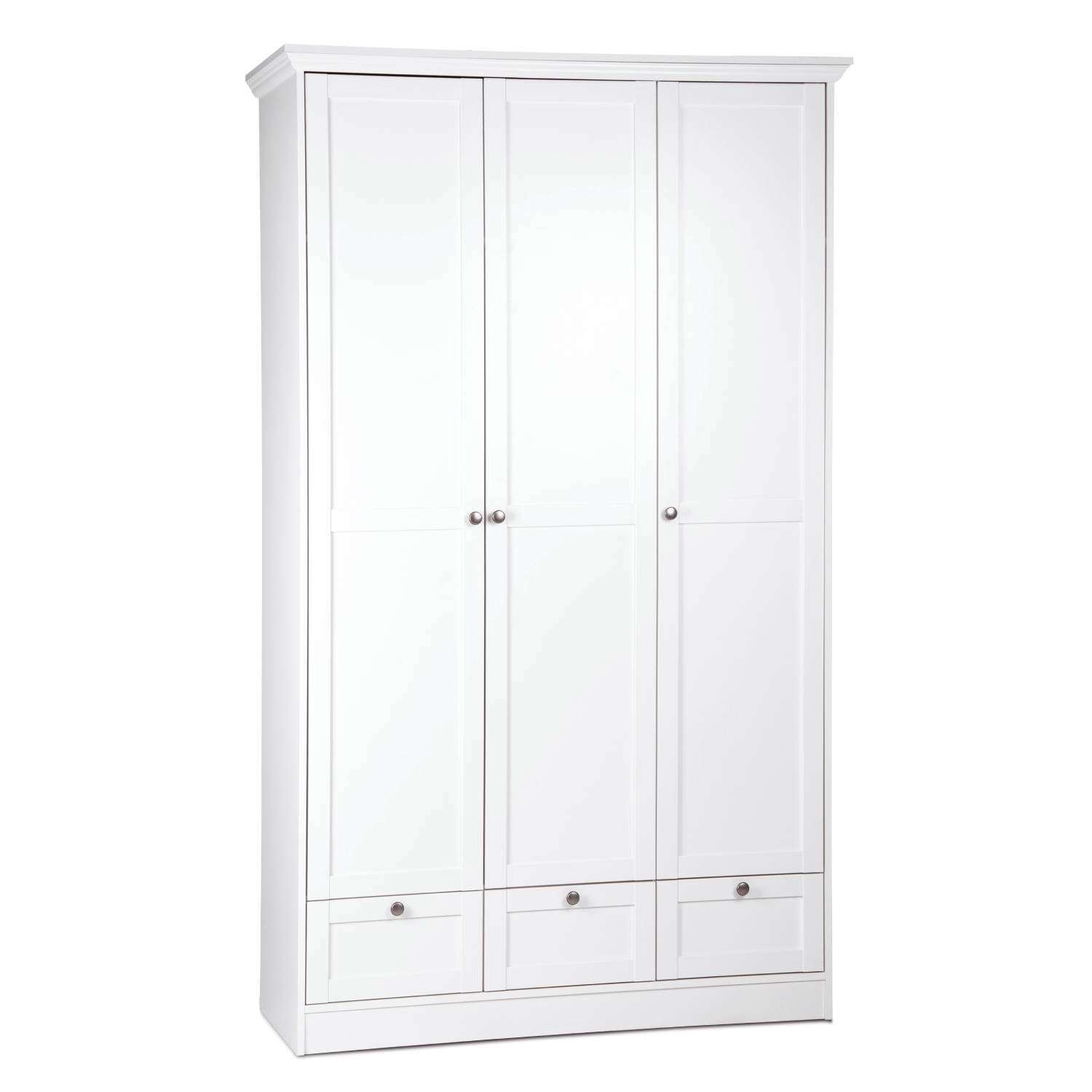 Armoire blanche Armoire penderie Armoire de chambre à coucher Armoire à portes battantes