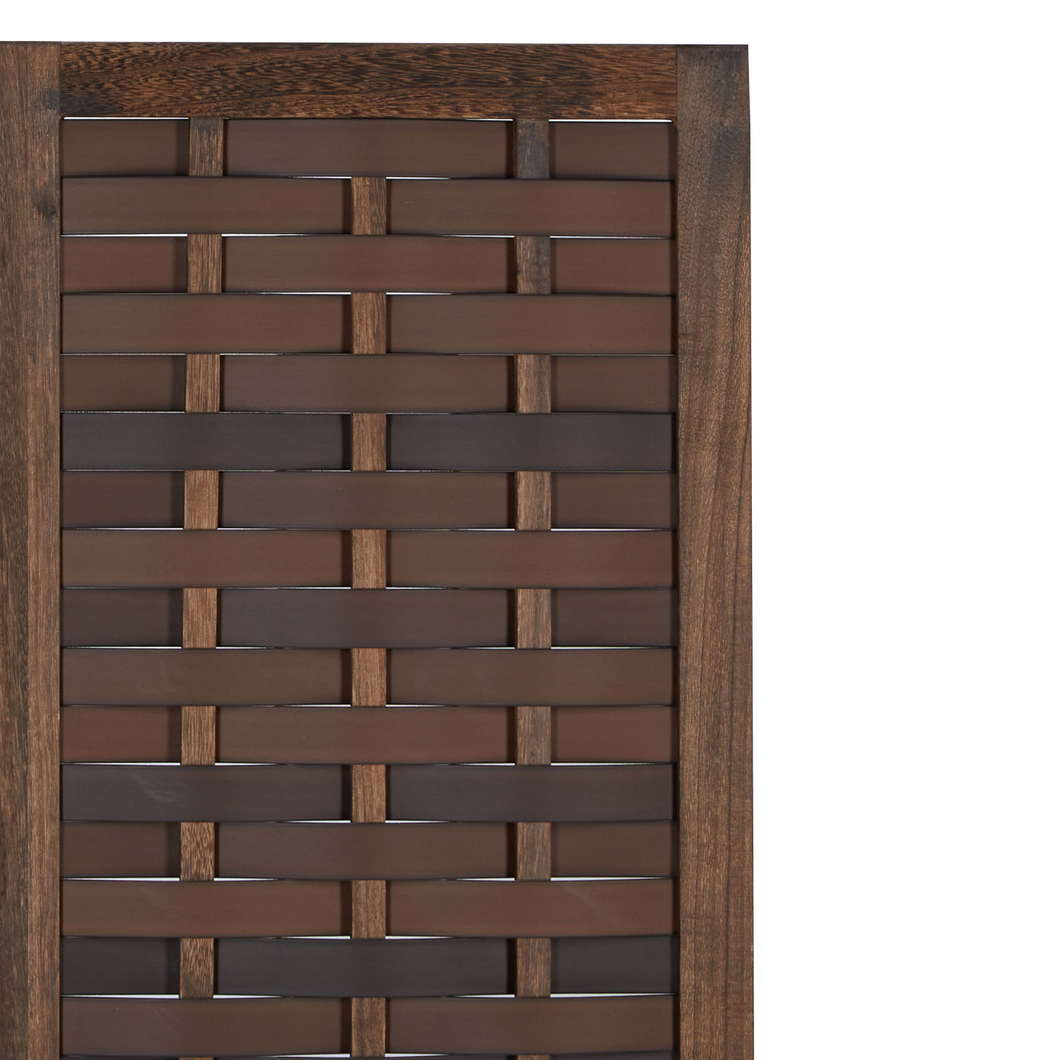 Paravent Brown Rattan-Style | 3-panel | Wood | Room Divider Partition Privacy Screen