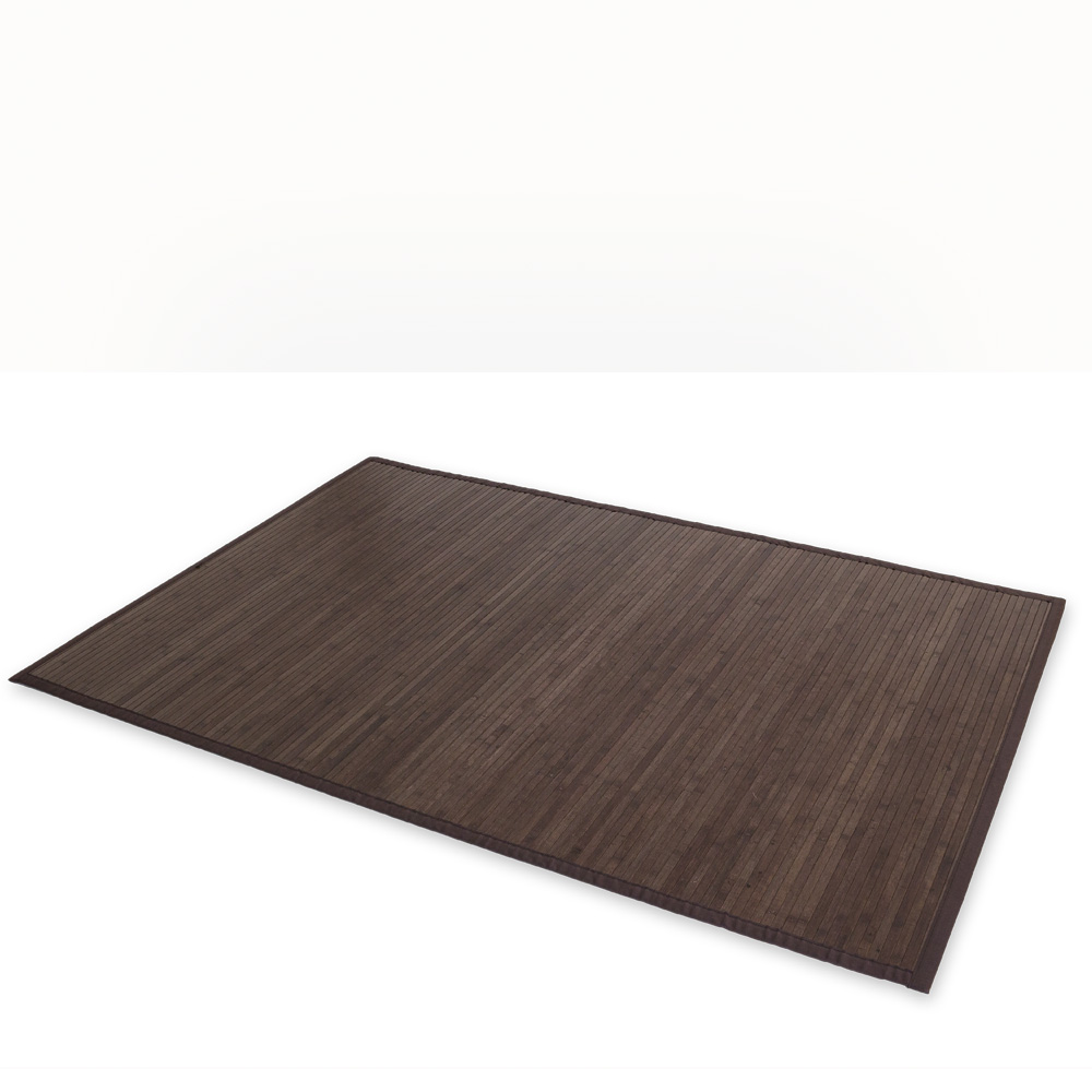 Bamboo carpet Rug 60x240 in darkbrown