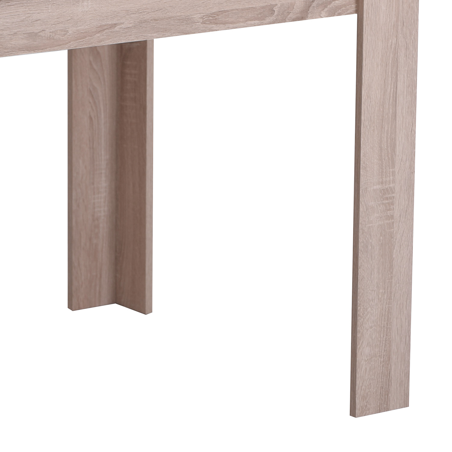 Esstisch Esszimmertisch Holztisch Küchentisch 135x80 cm Holz Massiv Eiche Weiß Braun