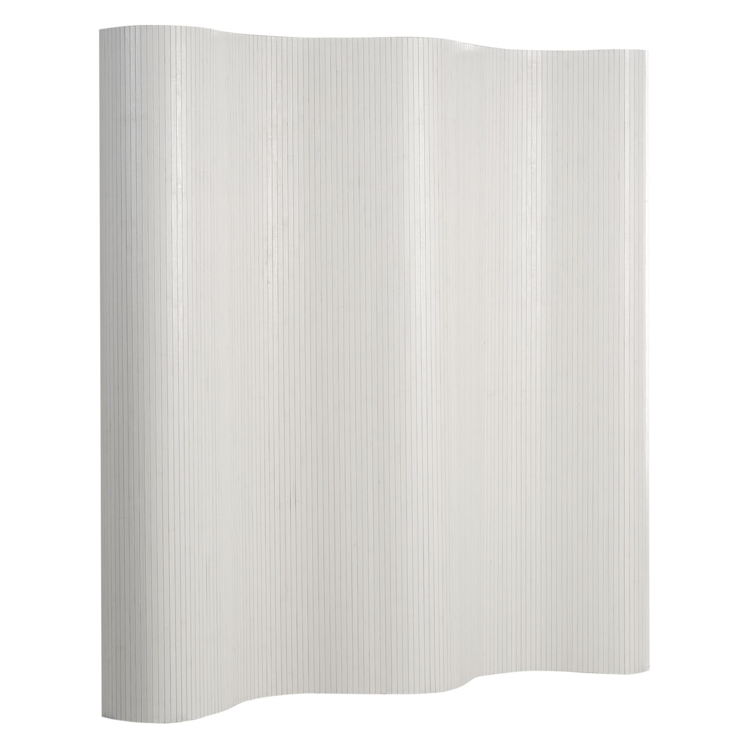 Paravent Bamboo Height 200 cm White Washed | Room Divider Partition Privacy Screen