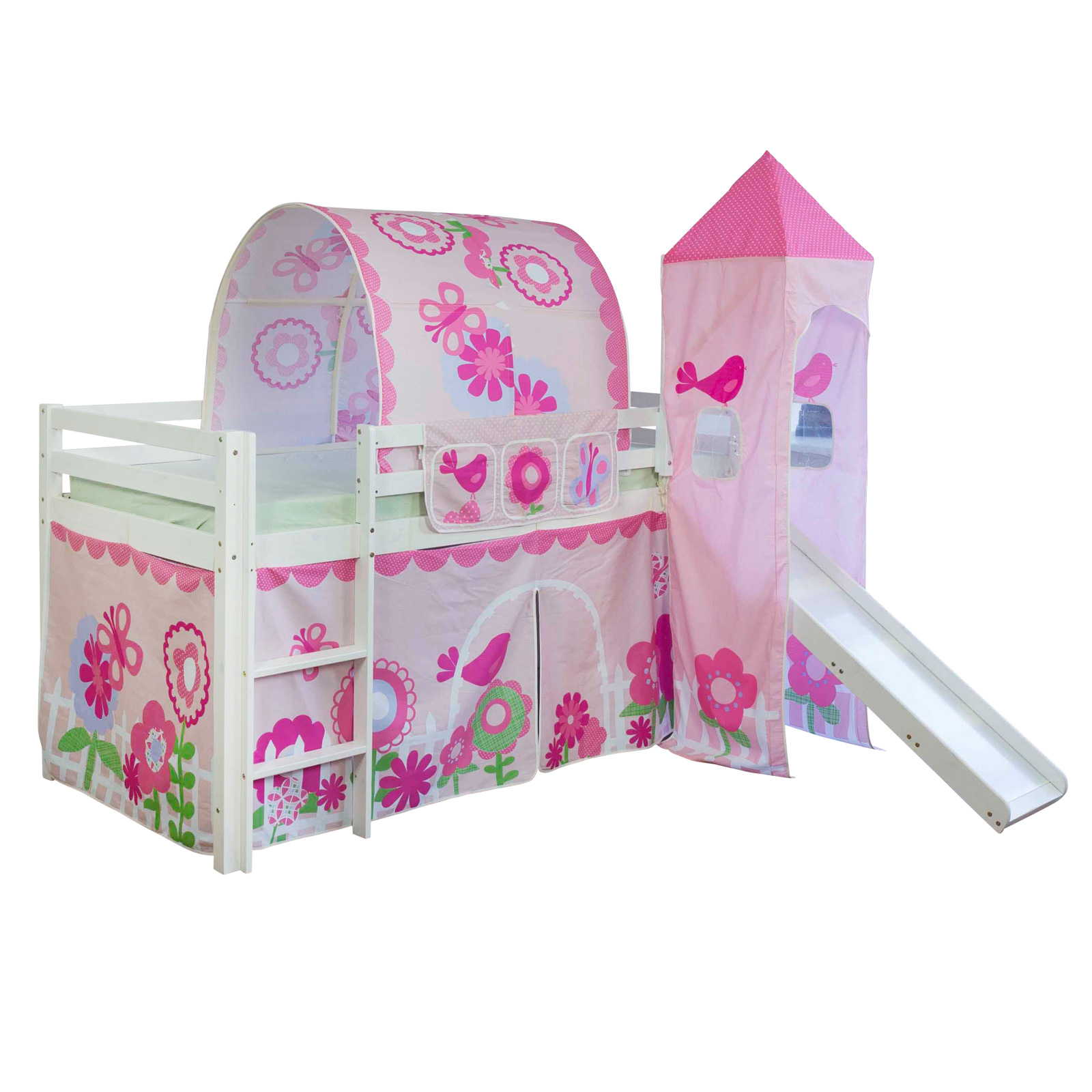 Accessoires De Lit Sac En Tissu Lit D'Enfant Lit Superposé Literie Rose 