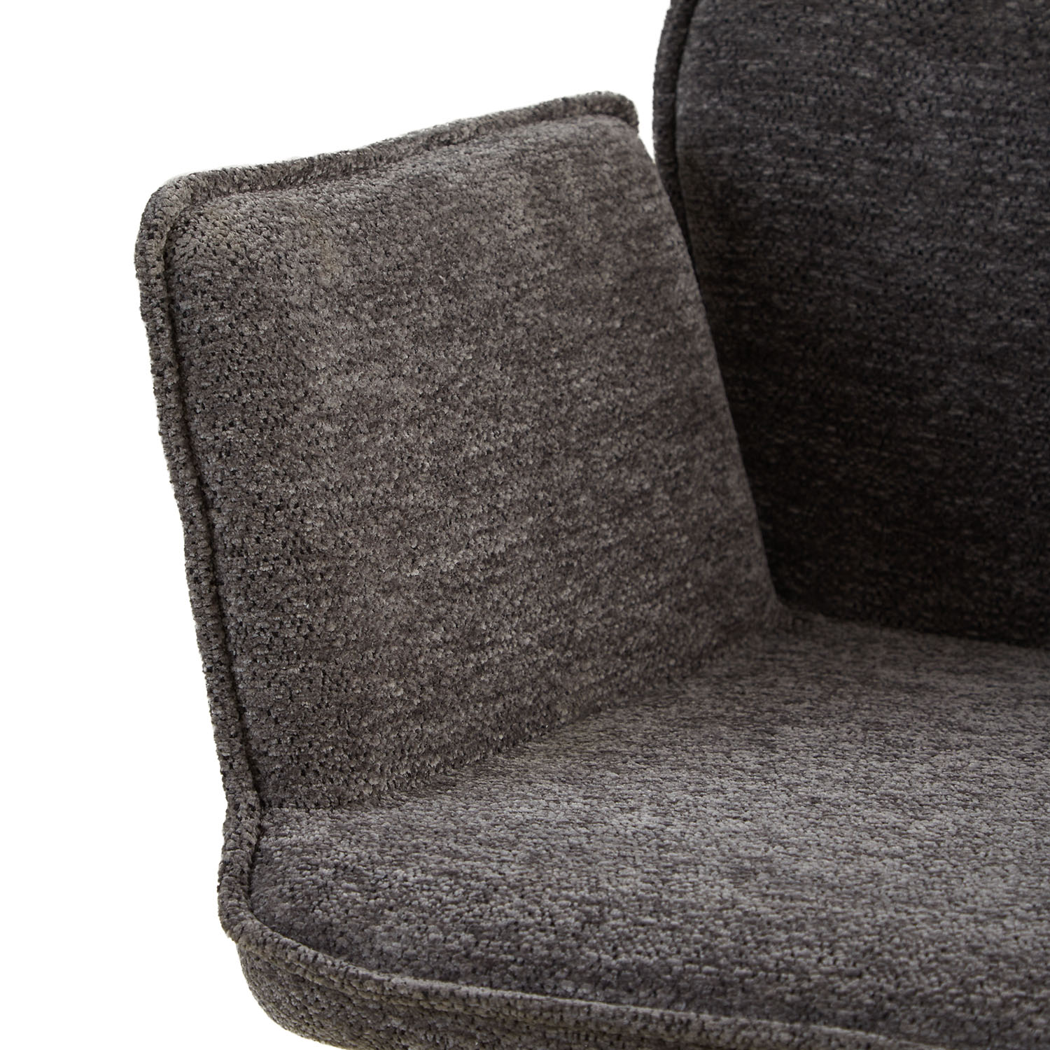 Dining Chair Set of 1, 2, 4 or 6 Modern Egg Chairs Chenille Yarn Grey Armchairs Dining Room Chairs Upholstered Chairs Eames Chairs