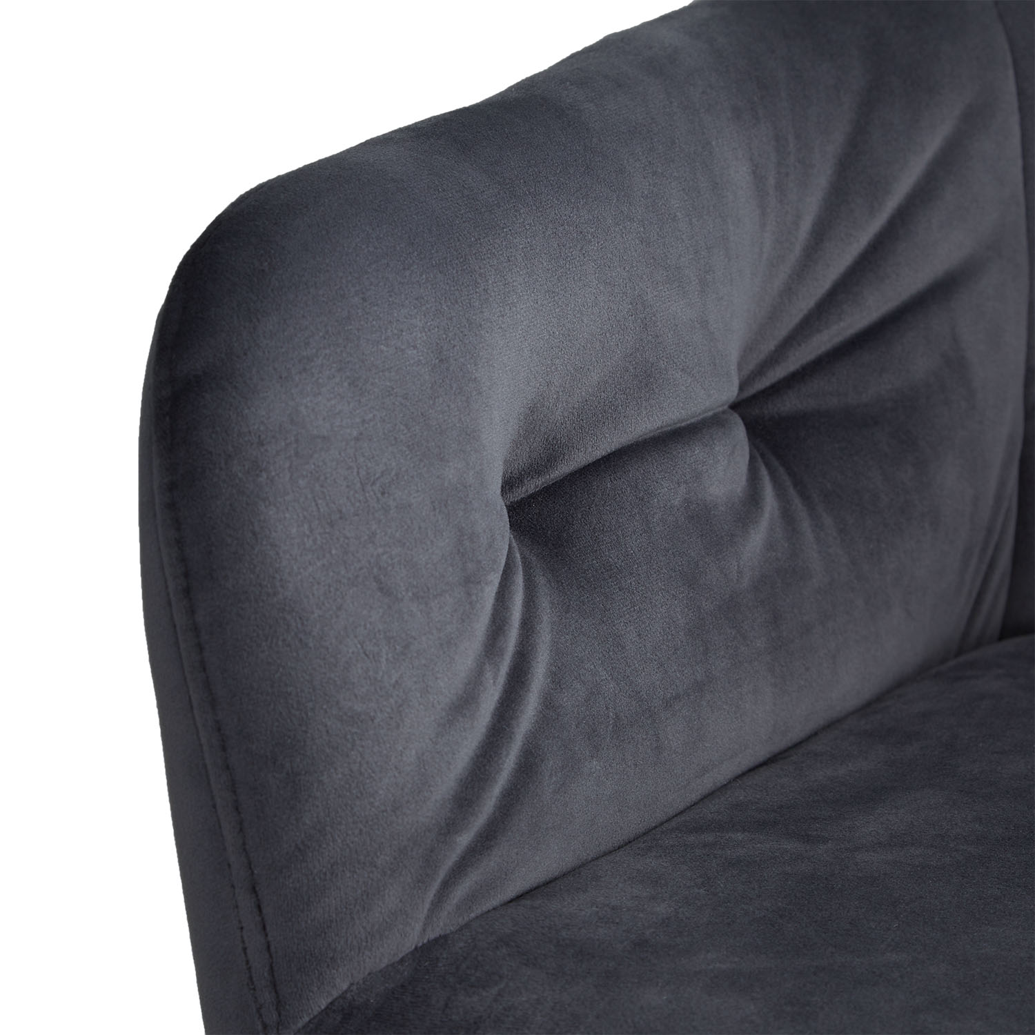 Dining Chair Set of 4 Modern Egg Chairs Velvet Grey Armchairs Dining Room Chairs Upholstered Chairs Eames Chairs Upholstered Chair Velvet Grey | Set of 4 | swivel | with Armrests | Kitchen Dining Room Office
