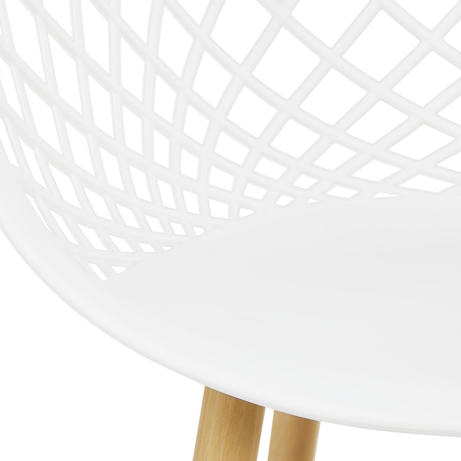 Set of 6 Garden chair with armrests Camping chairs White Garden armchairs Outdoor chairs Plastic Egg chair Indoor chairs Kitchen chairs