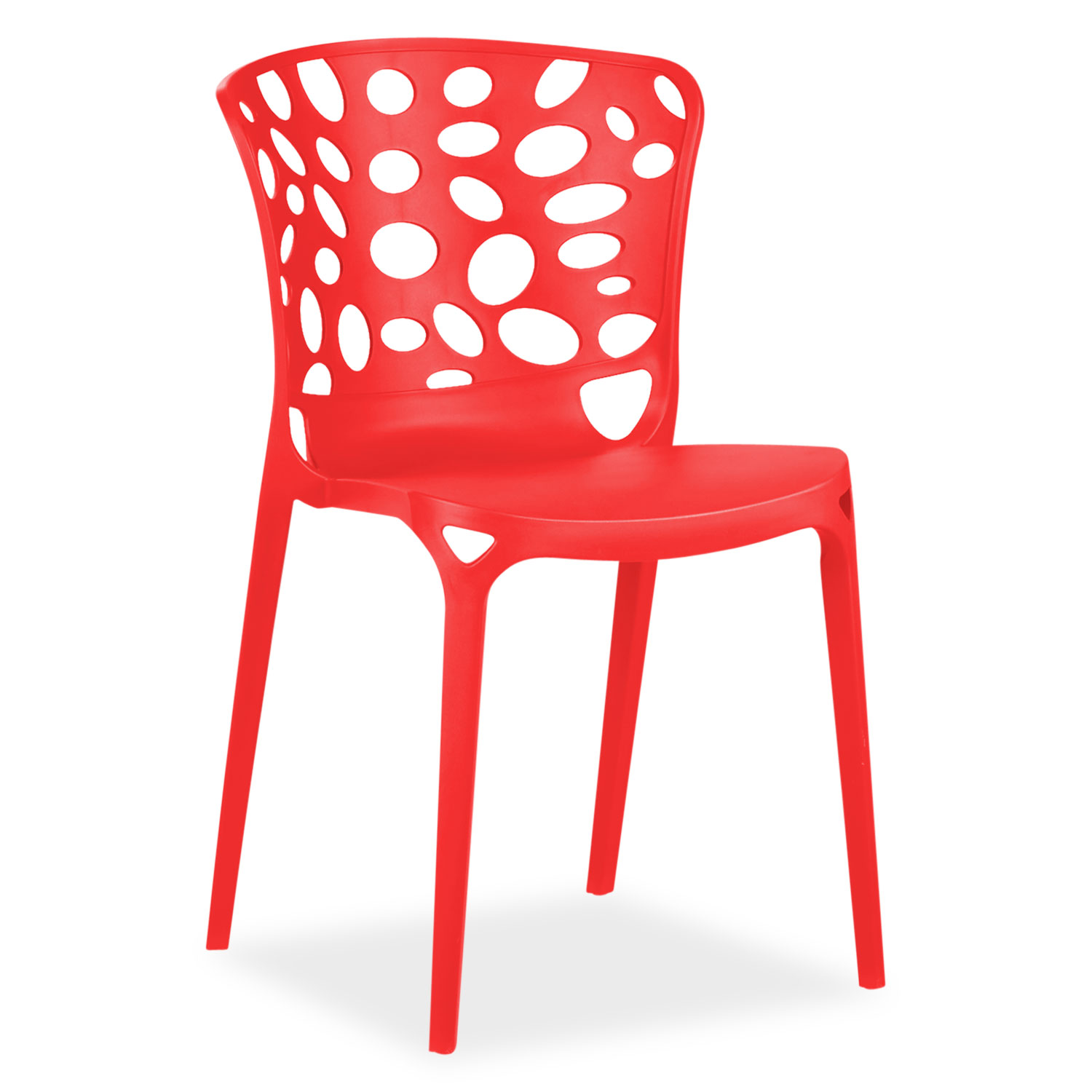 Set of 2, 4, 6 Garden chair Modern 3 colours Camping chairs Outdoor chairs Plastic Stacking chairs Kitchen chairs