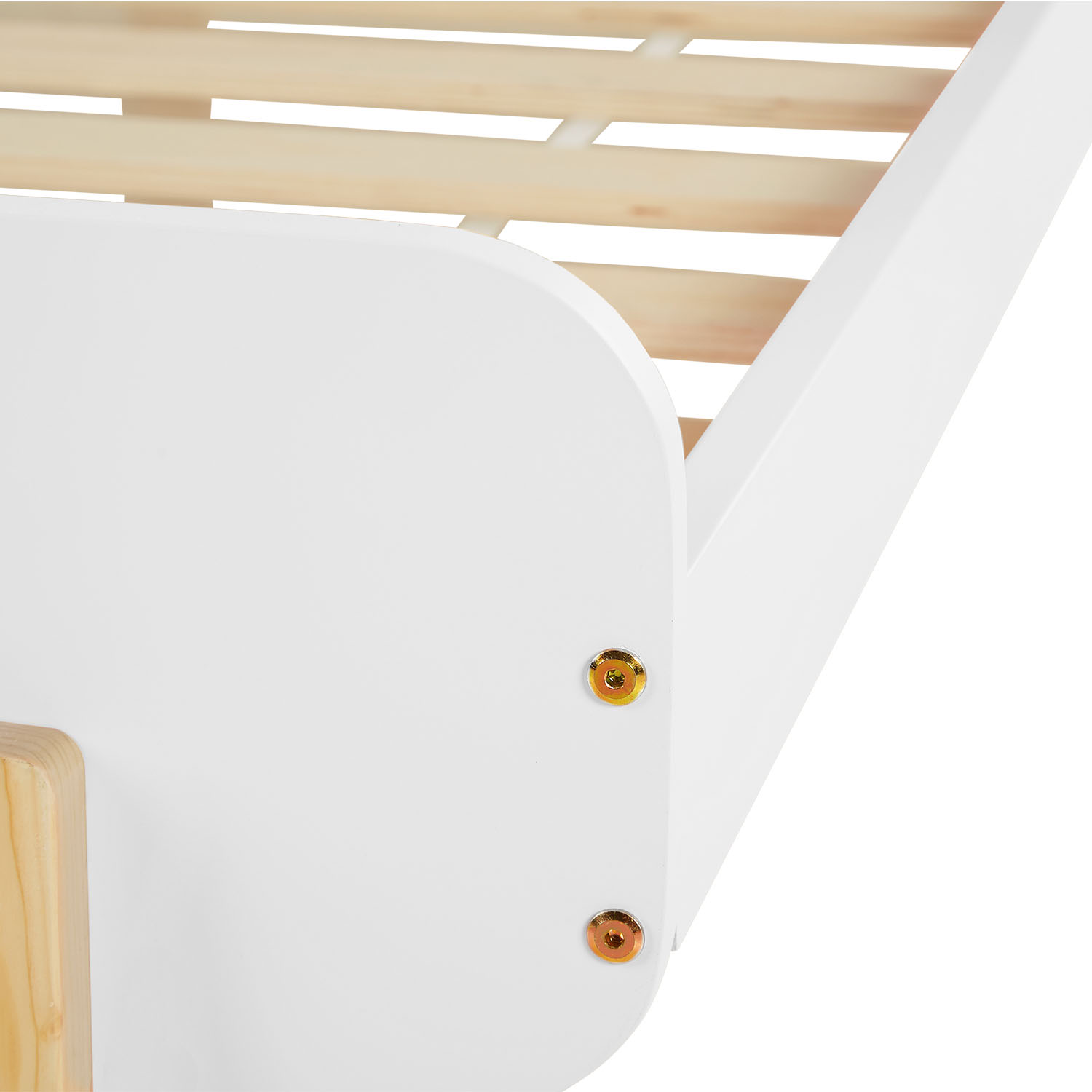 Single bed 90x200 cm White with Mattress Wooden Bed frame Kids bed Childrens bed Guest bed Slatted frame