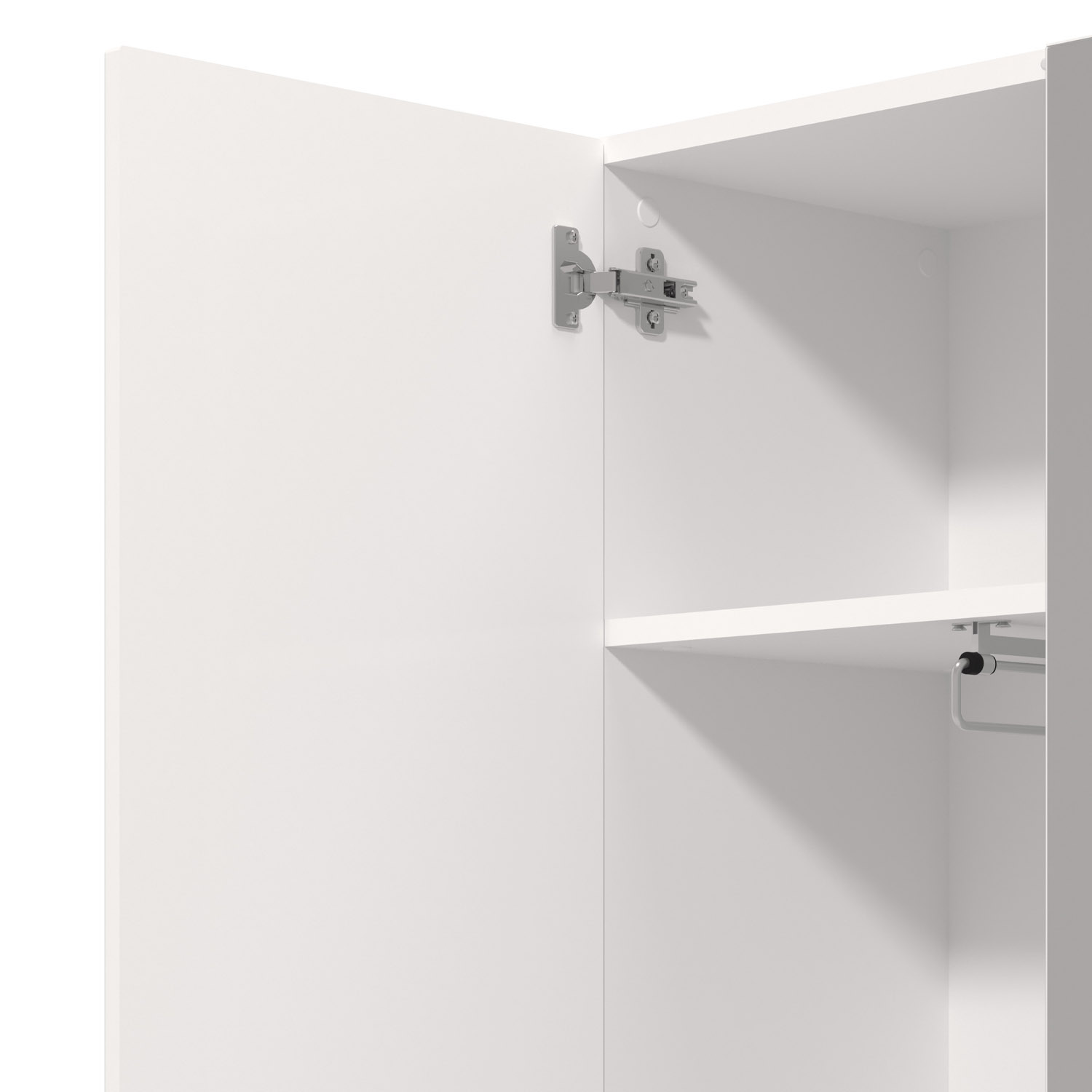 Wardrobe Hallway Furniture Set Hall Unit Hallway Wardrobe White High Gloss 5 Piece Concrete Look