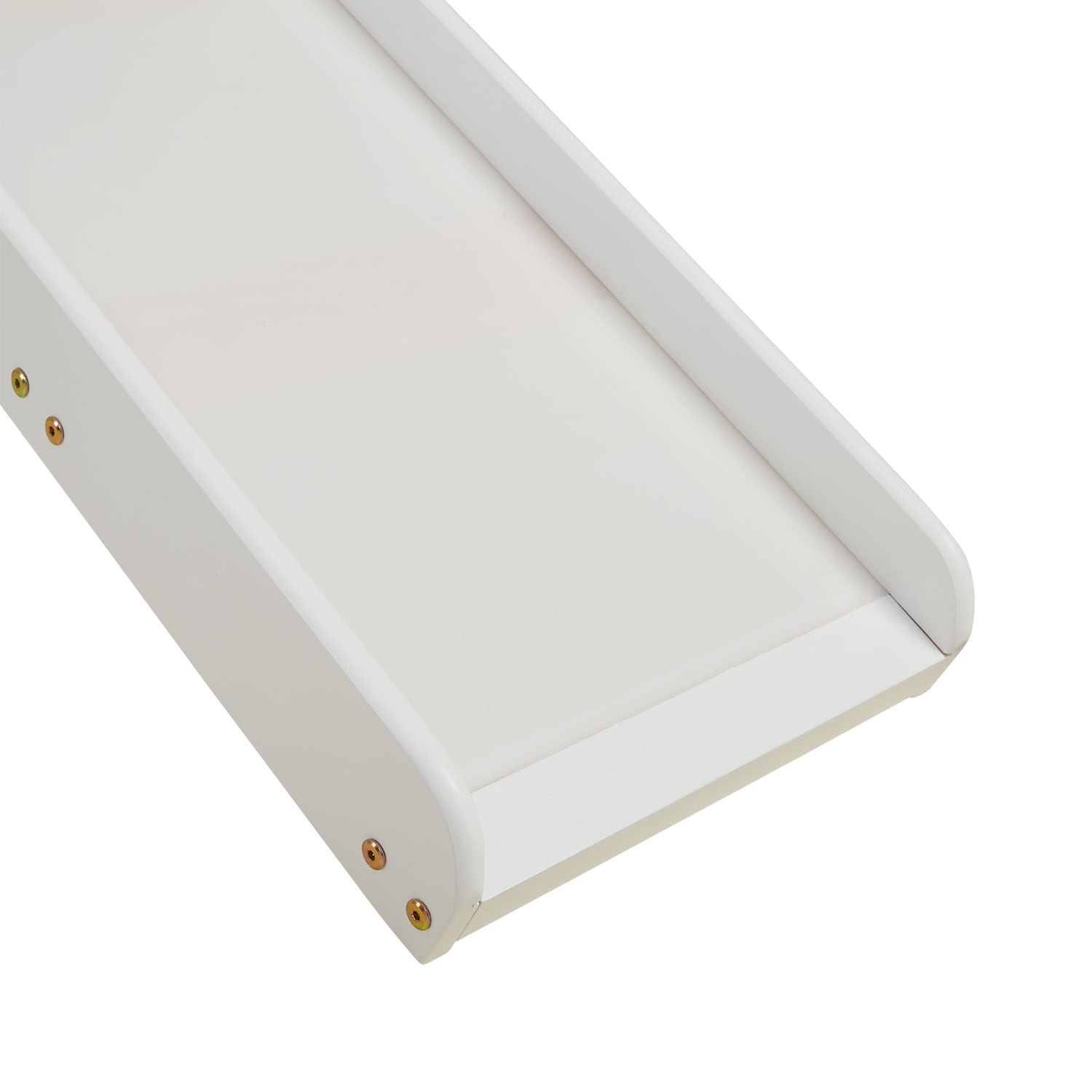 Loft Bed Kids 90x200 cm White | Slide | without Slatted Frame