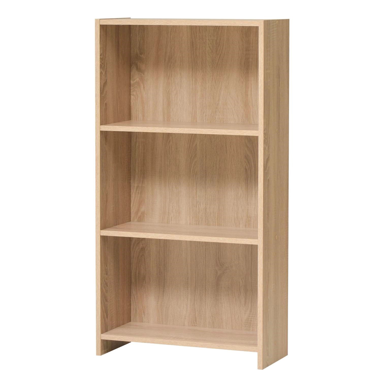 Bibliothèque avec 3 Étagères en Bois Étagère Meuble de Rangement Armoire Etagere Murale