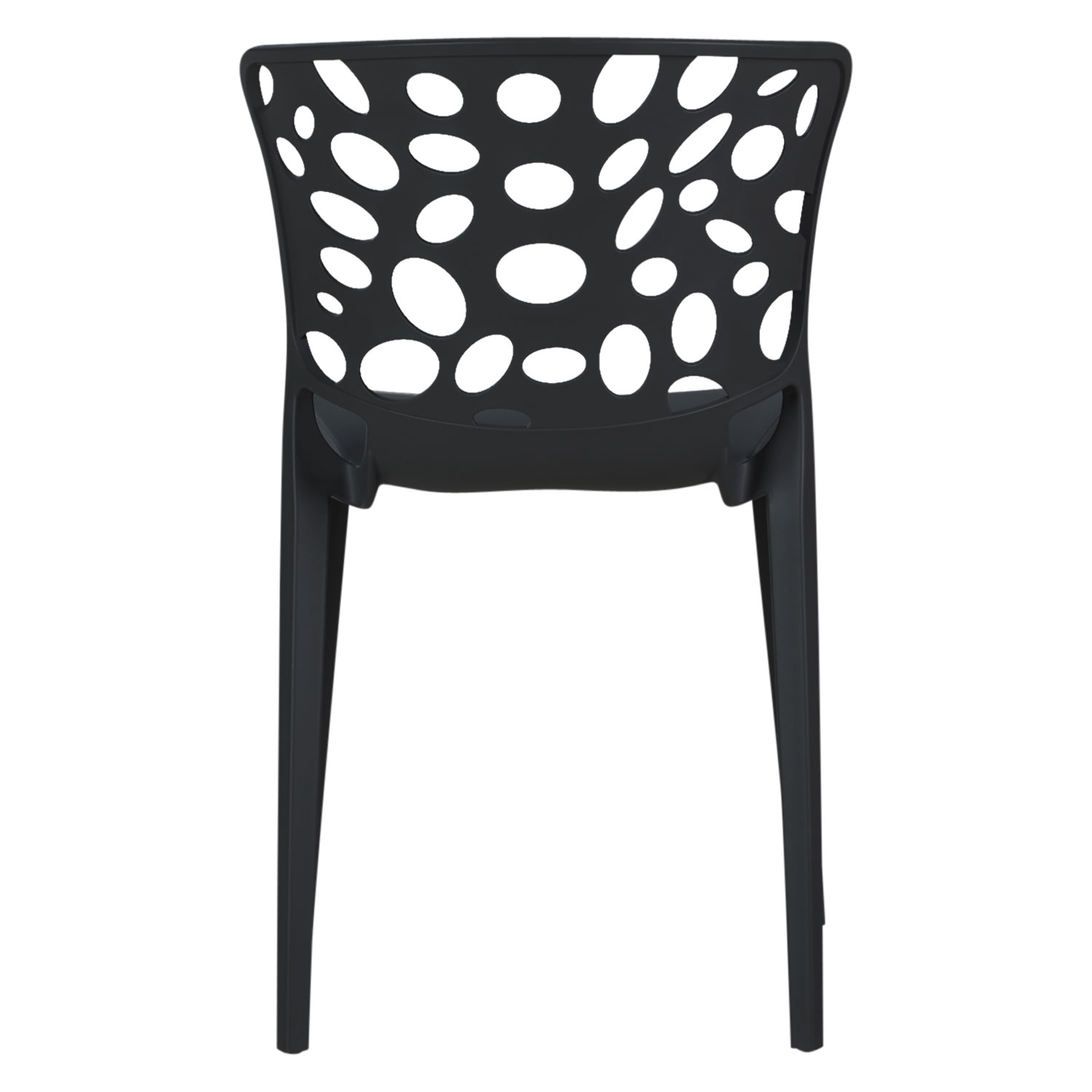 Garden chair Set of 2 Modern Black Camping chairs Outdoor chairs Plastic Stacking chairs Kitchen chairs Garden chair Set of 6 Modern Black Camping chairs Outdoor chairs Plastic Stacking chairs Kitchen chairs