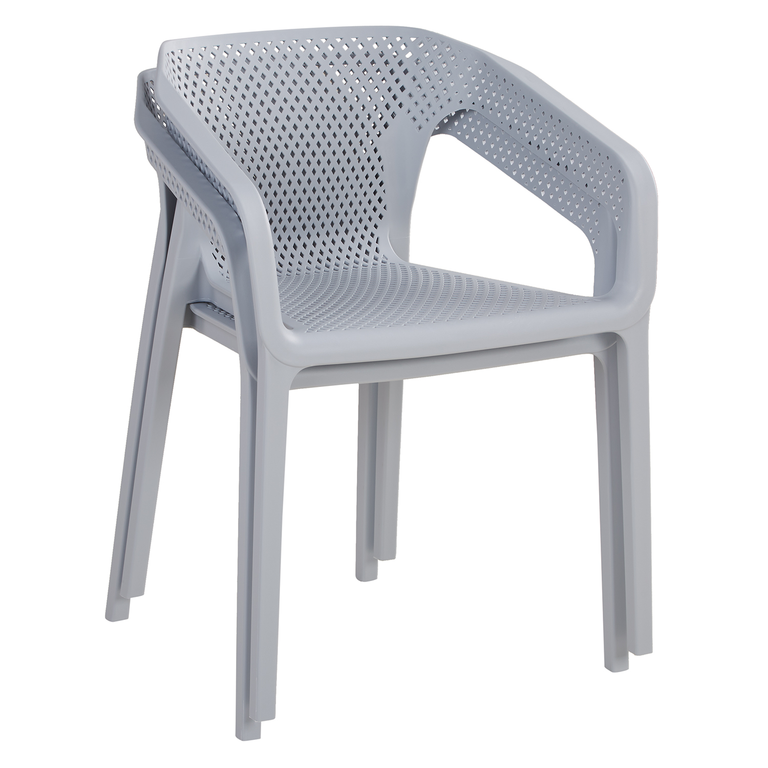 Set of 2 Garden chair with armrests Camping chairs Grey Outdoor chairs Plastic Egg chair Lounger chairs Stacking chairs Set of 2 Garden chair with armrests Camping chairs Grey Outdoor chairs Plastic Egg chair Lounger chairs Stacking chairs