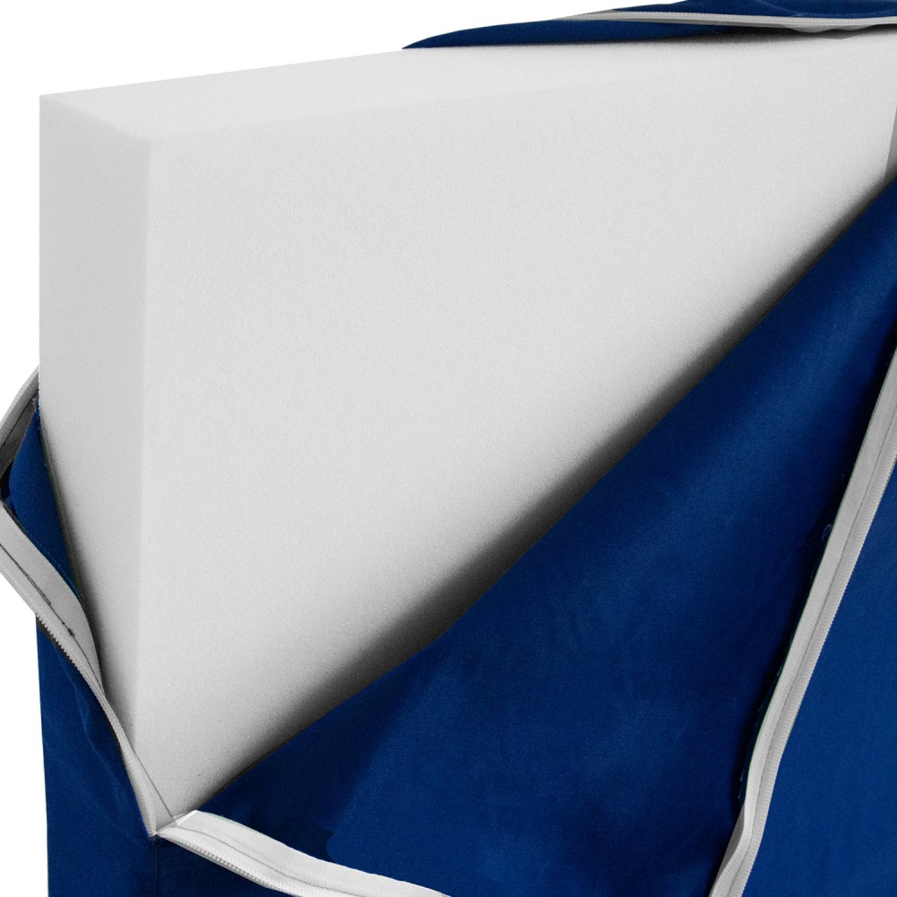 Seat cushion Set of 2 Seat pad Cushion Cushion mat Cot blue 86x53 cm Seat cushion Set of 2 Seat pad Cushion Cushion mat Cot blue 86x53 cm