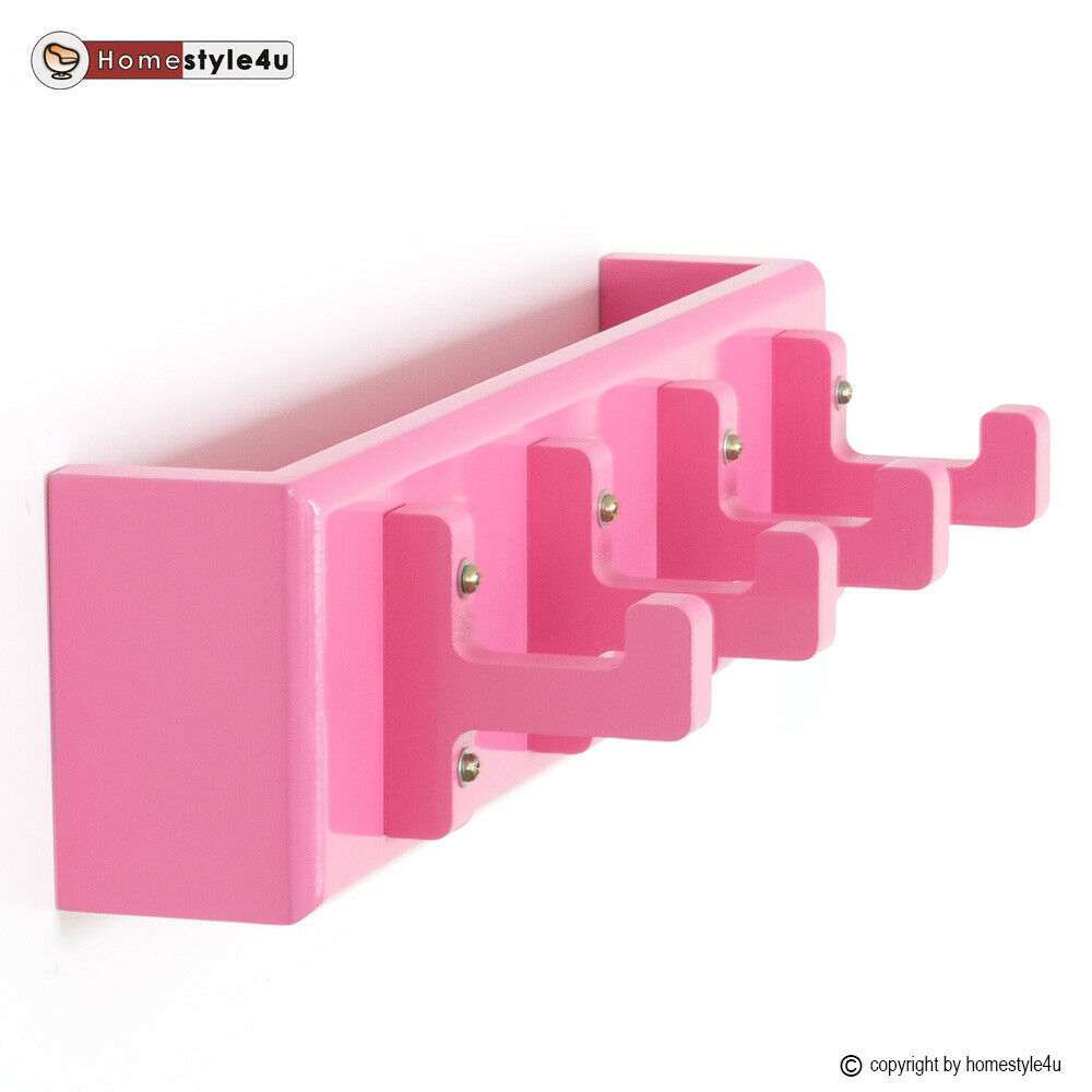 Key board, key box, wall hooks, coat hooks, wardrobe pink