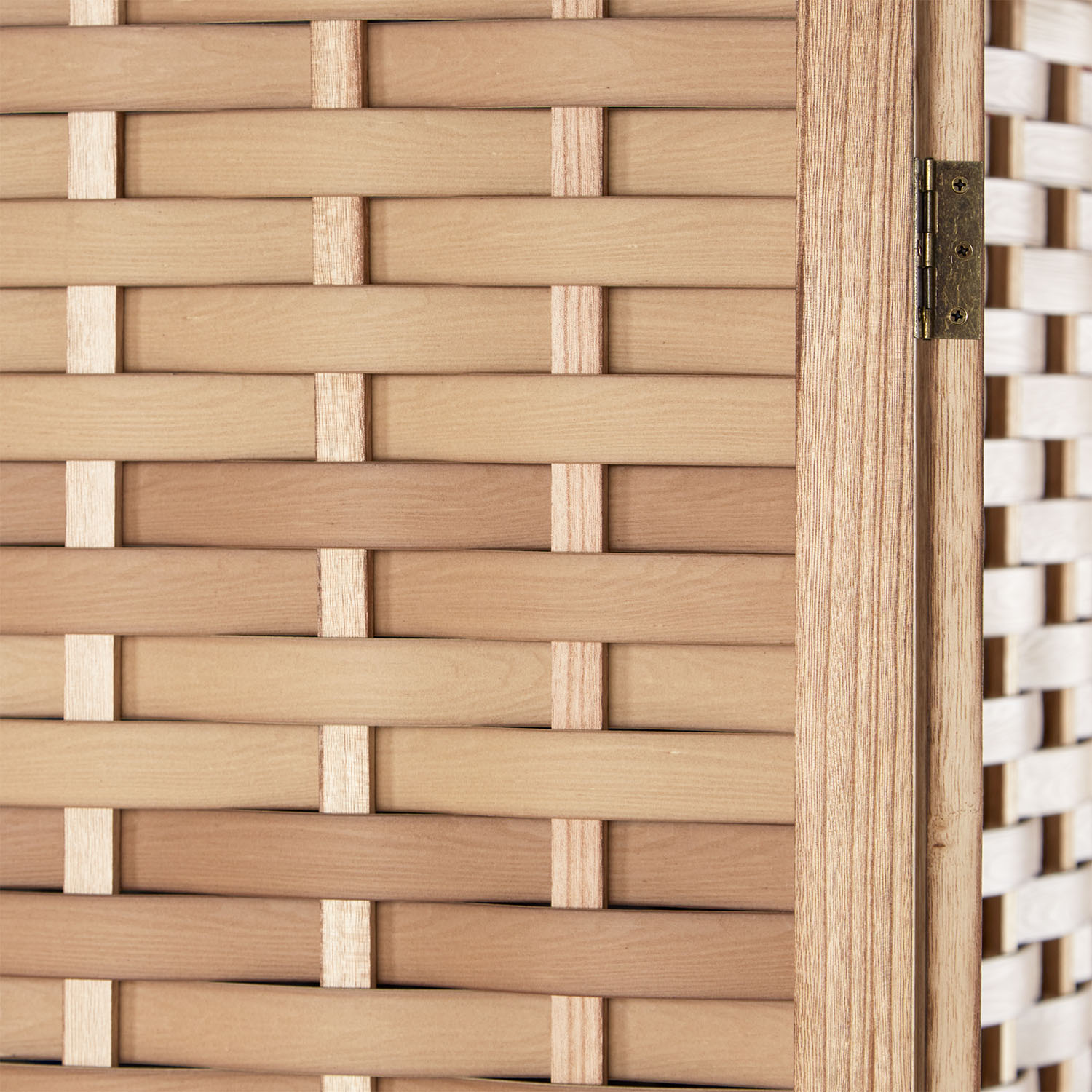 Paravent Light Brown Rattan-Style | 3-panel | Wood | Room Divider Partition Privacy Screen Paravent Light Brown Rattan-Style | 3-panel | Wood | Room Divider Partition Privacy Screen
