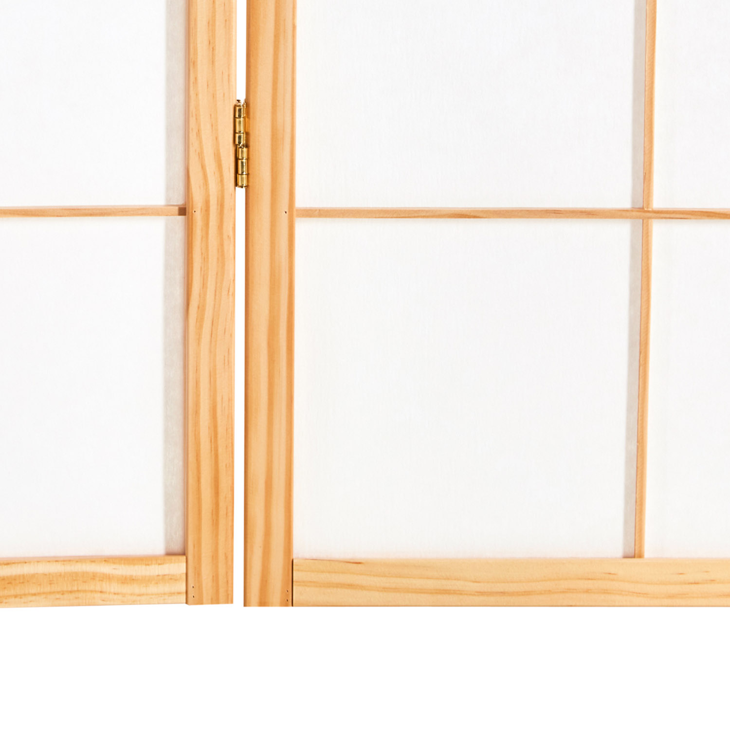 Paravent Natural Bamboo Pattern Print | 5-panel | Wood | Room Divider Partition Privacy Screen