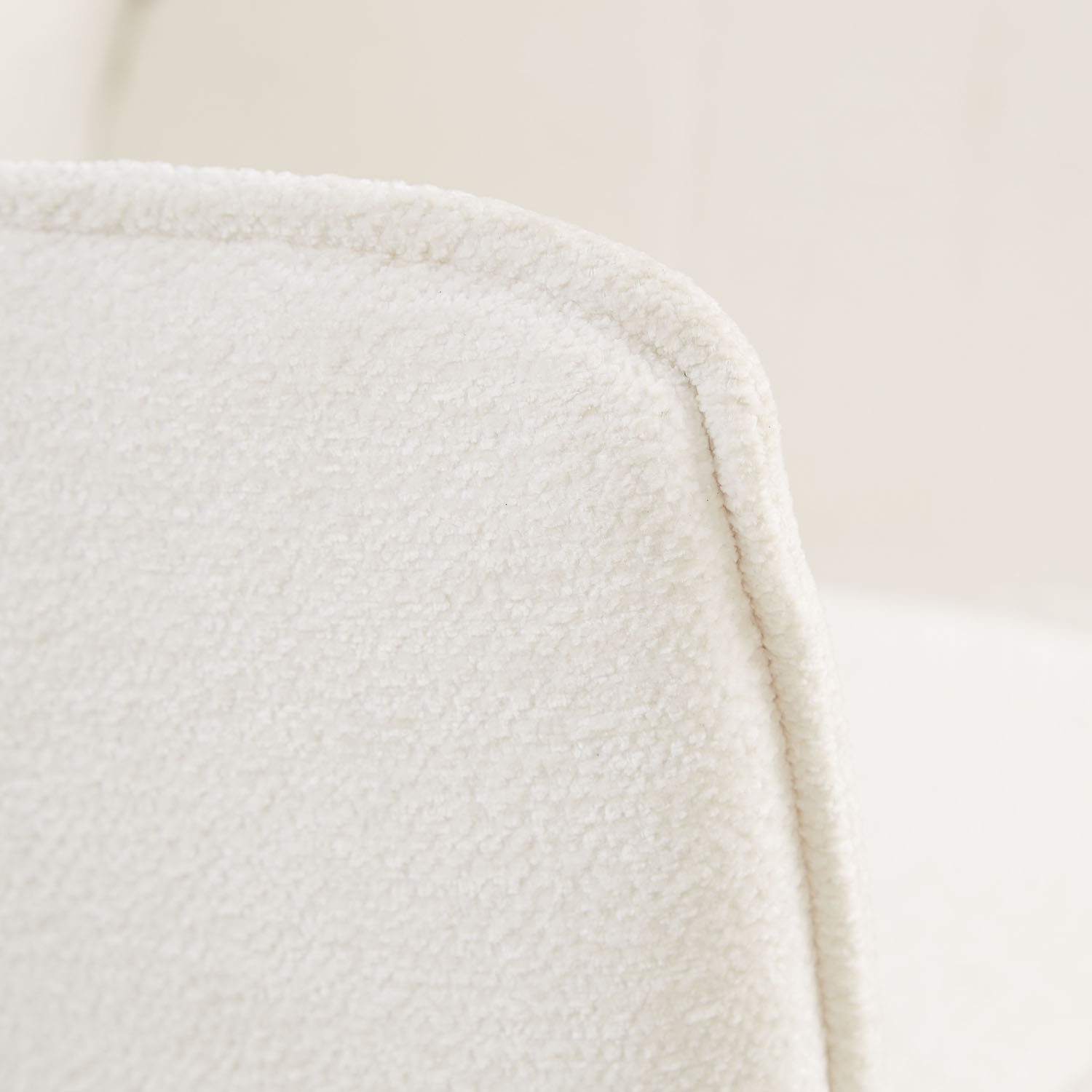 Dining Chair Set of 1, 2, 4 or 6 Modern Egg Chairs Chenille Yarn White Armchairs Dining Room Chairs Upholstered Chairs Eames Chairs