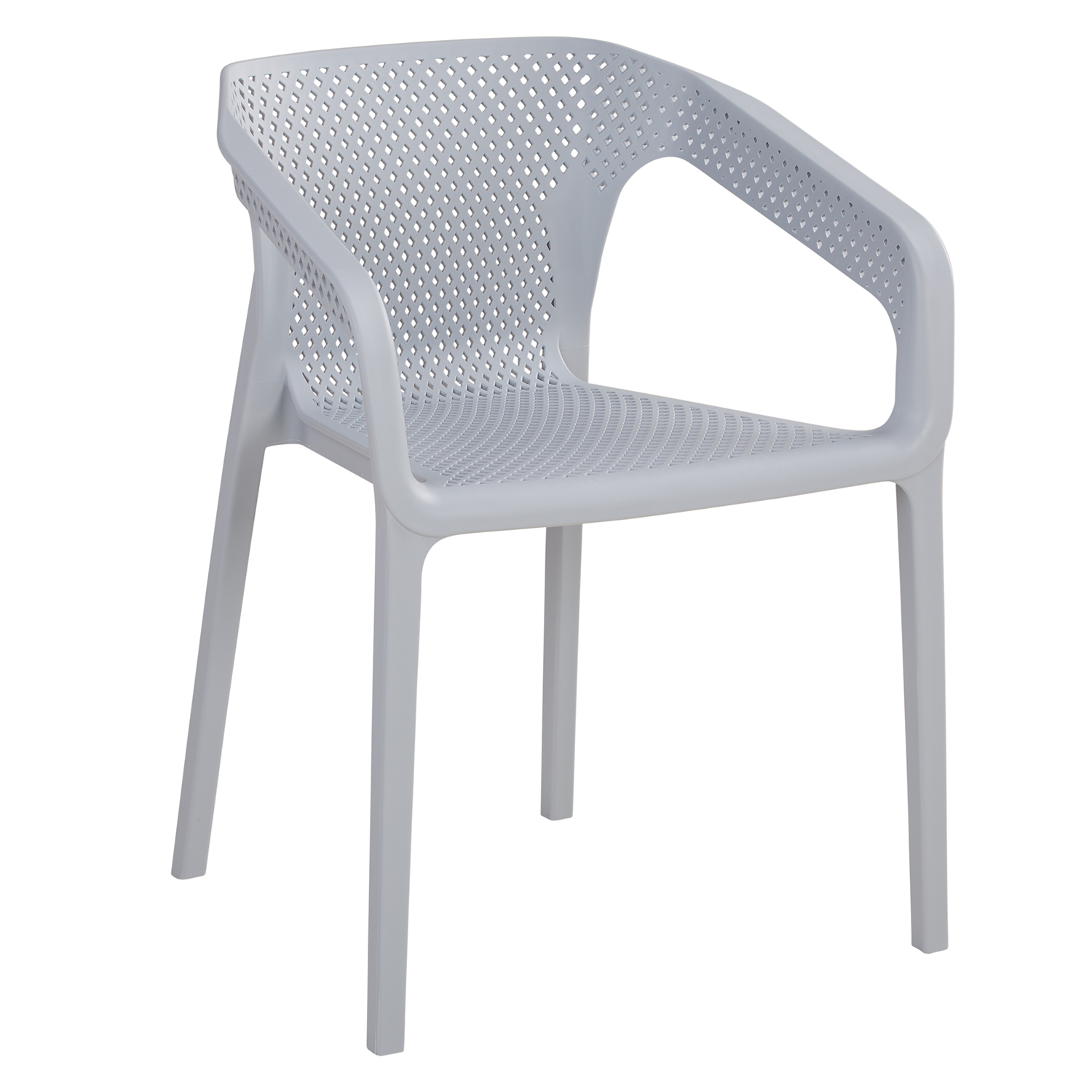 Set of 2 Garden chair with armrests Camping chairs Grey Outdoor chairs Plastic Egg chair Lounger chairs Stacking chairs Garden furniture set Garden table and 2 chairs Bistro set Grey Outdoor table and chairs Lounge chair Patio set