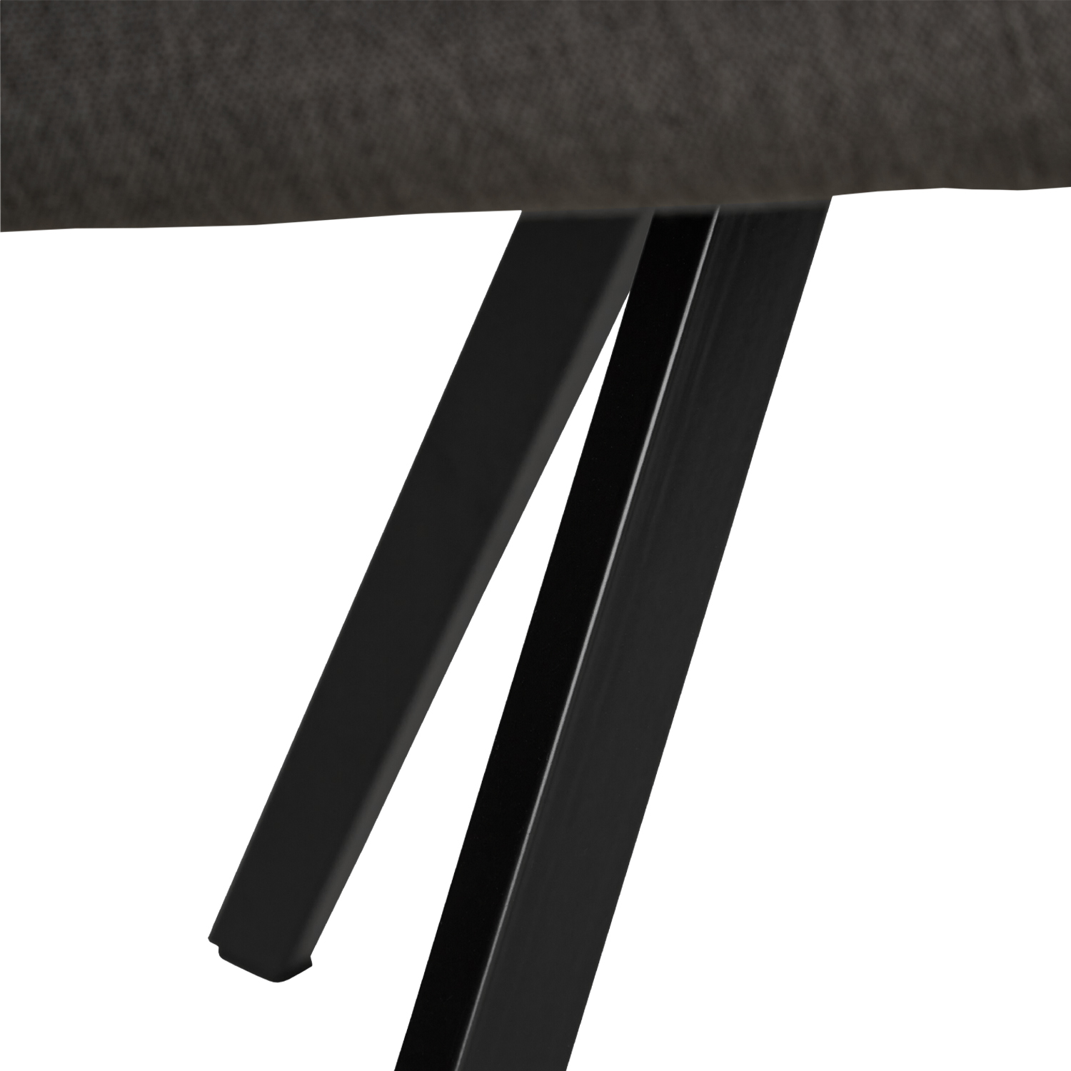 Upholstered Chair Linen Anthracite | Set of 6 | with Armrests | Kitchen Dining Room Office