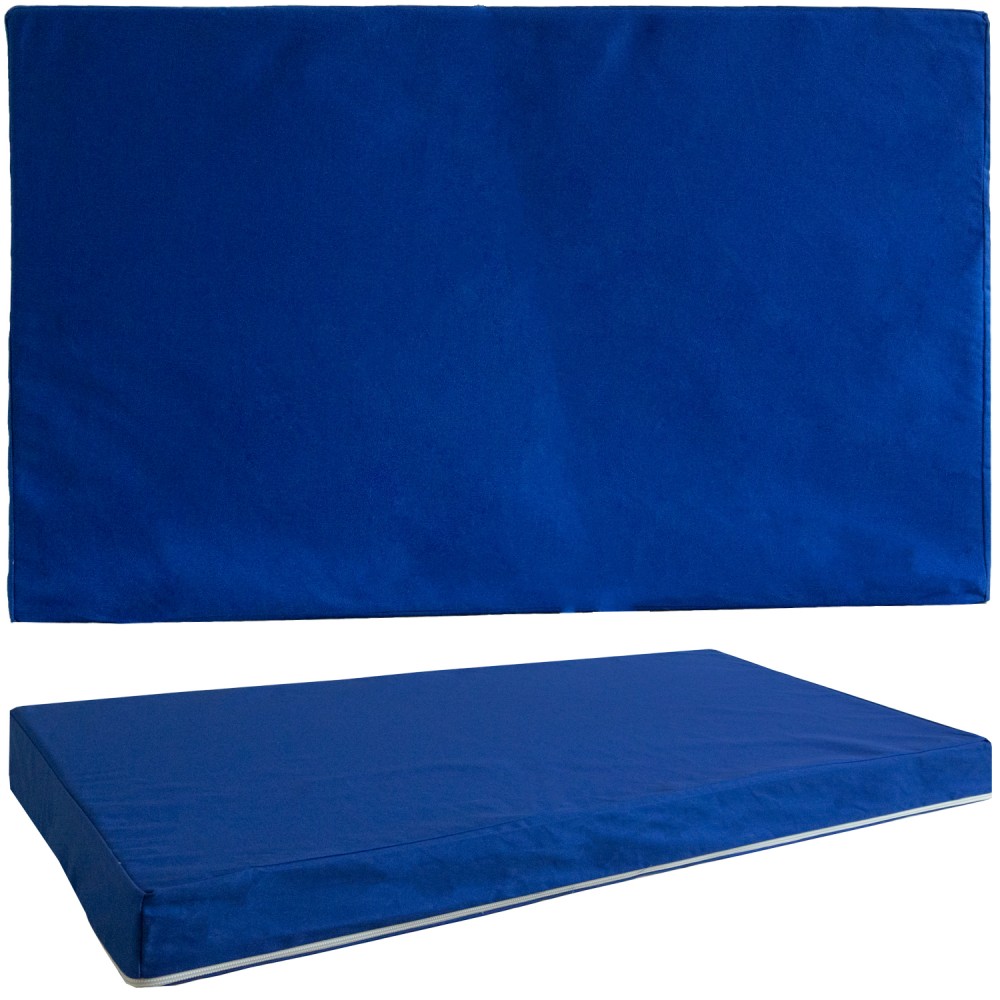 Seat cushion Set of 2 Seat pad Cushion Cushion mat Cot blue 86x53 cm Seat cushion Set of 2 Seat pad Cushion Cushion mat Cot blue 86x53 cm
