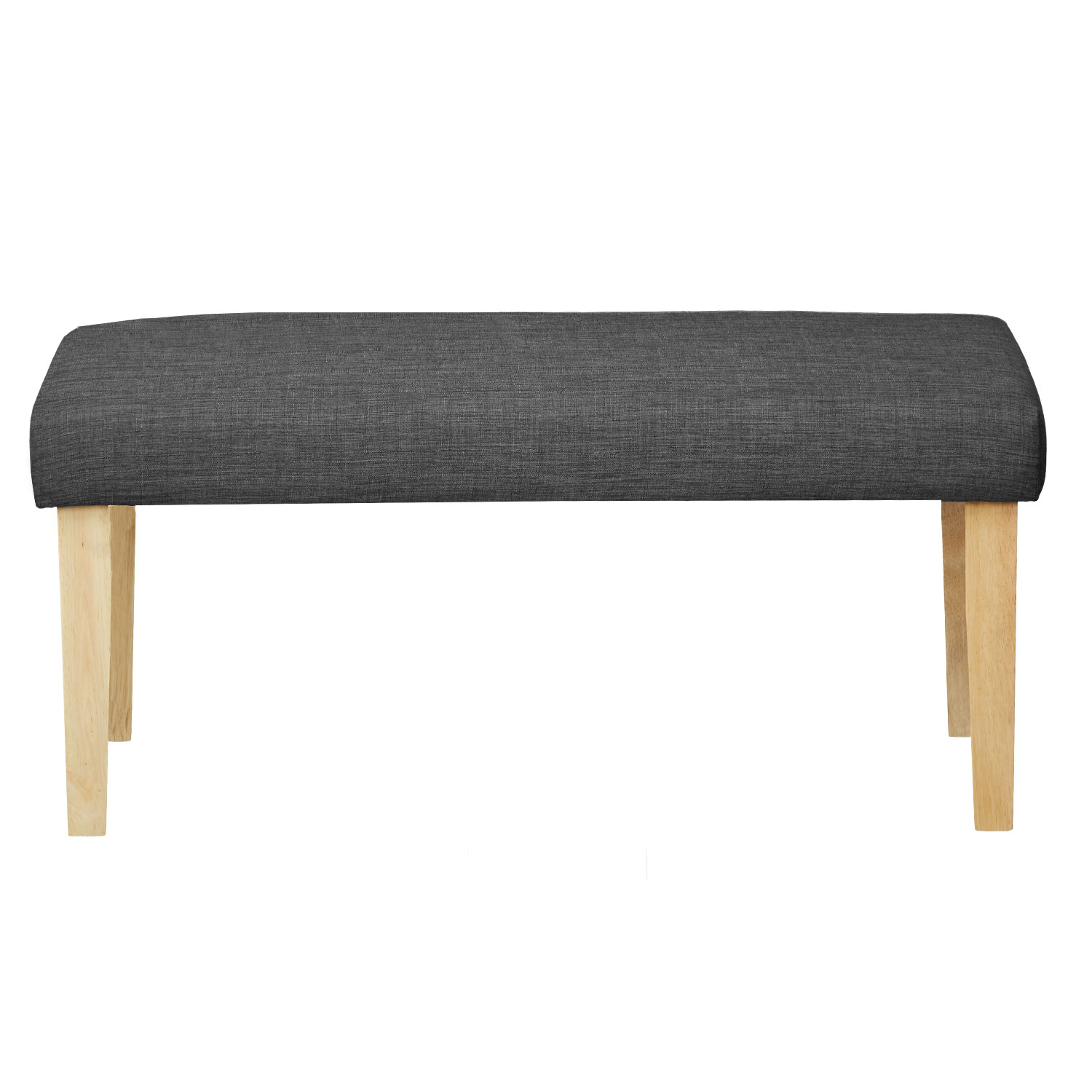 Banc Banquette Gris Foncé Banc De Lit Banc en Tissu 103 cm