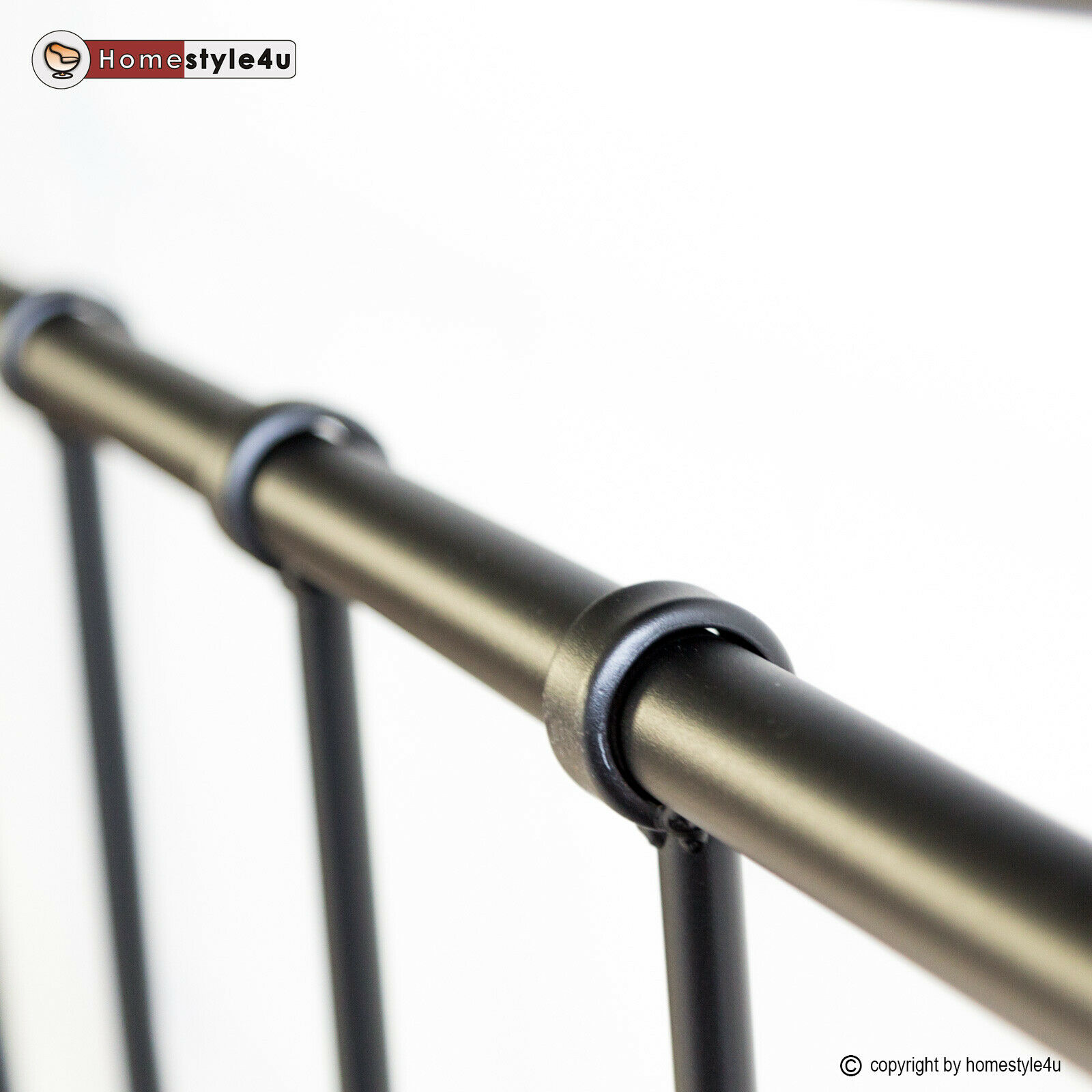 Metal Bed Iron Bed Double 180 x 200 Wood Slatted black brown bed frame 5072 Metal Bed Iron Bed Double 180 x 200 Wood Slatted black brown bed frame 5072