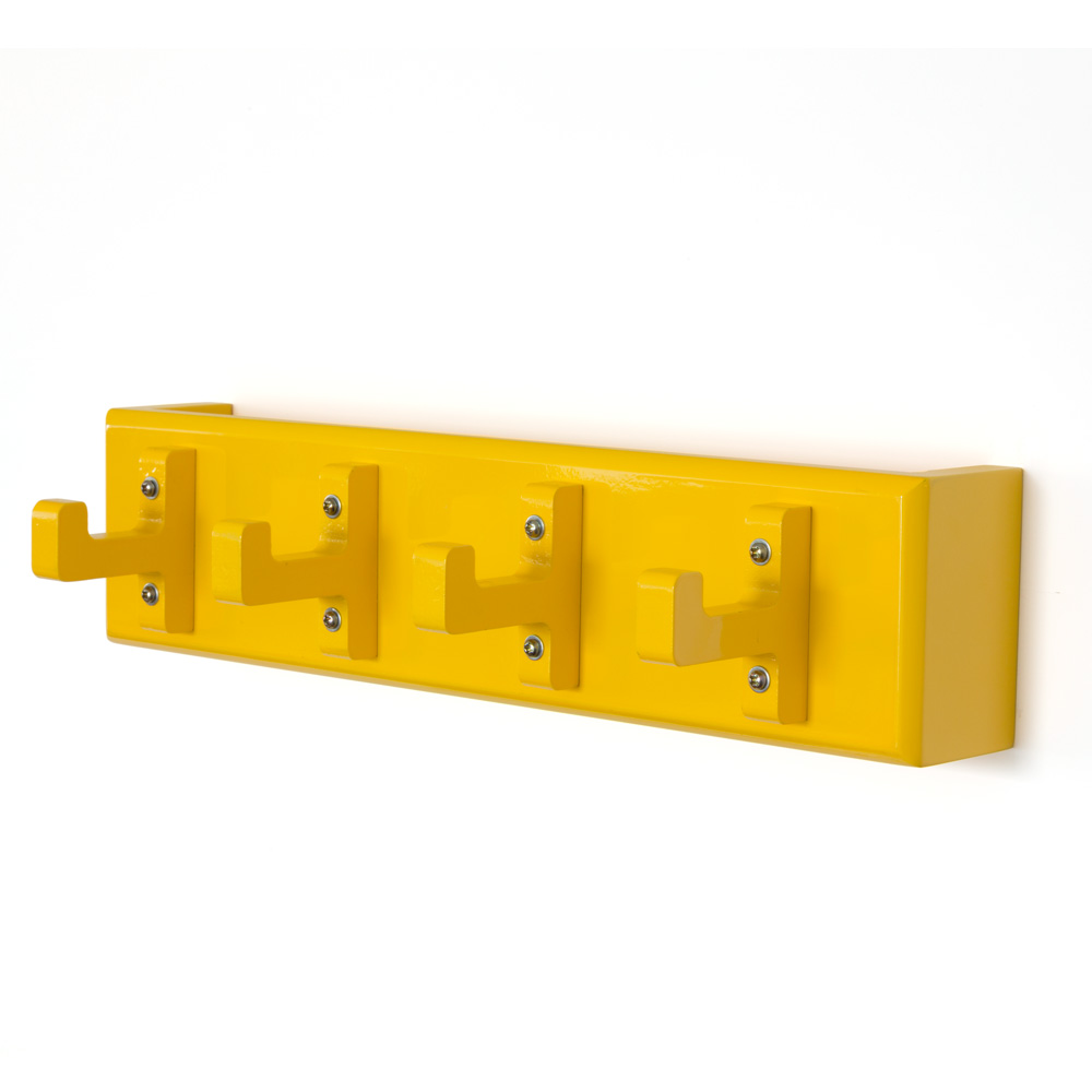 Key board, key box, wall hooks, coat hooks, wardrobe yellow