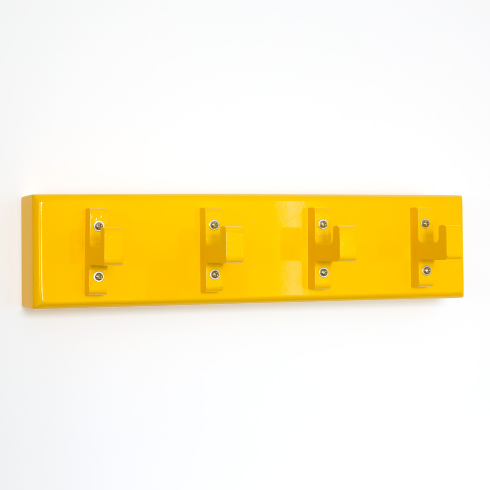 Key board, key box, wall hooks, coat hooks, wardrobe yellow