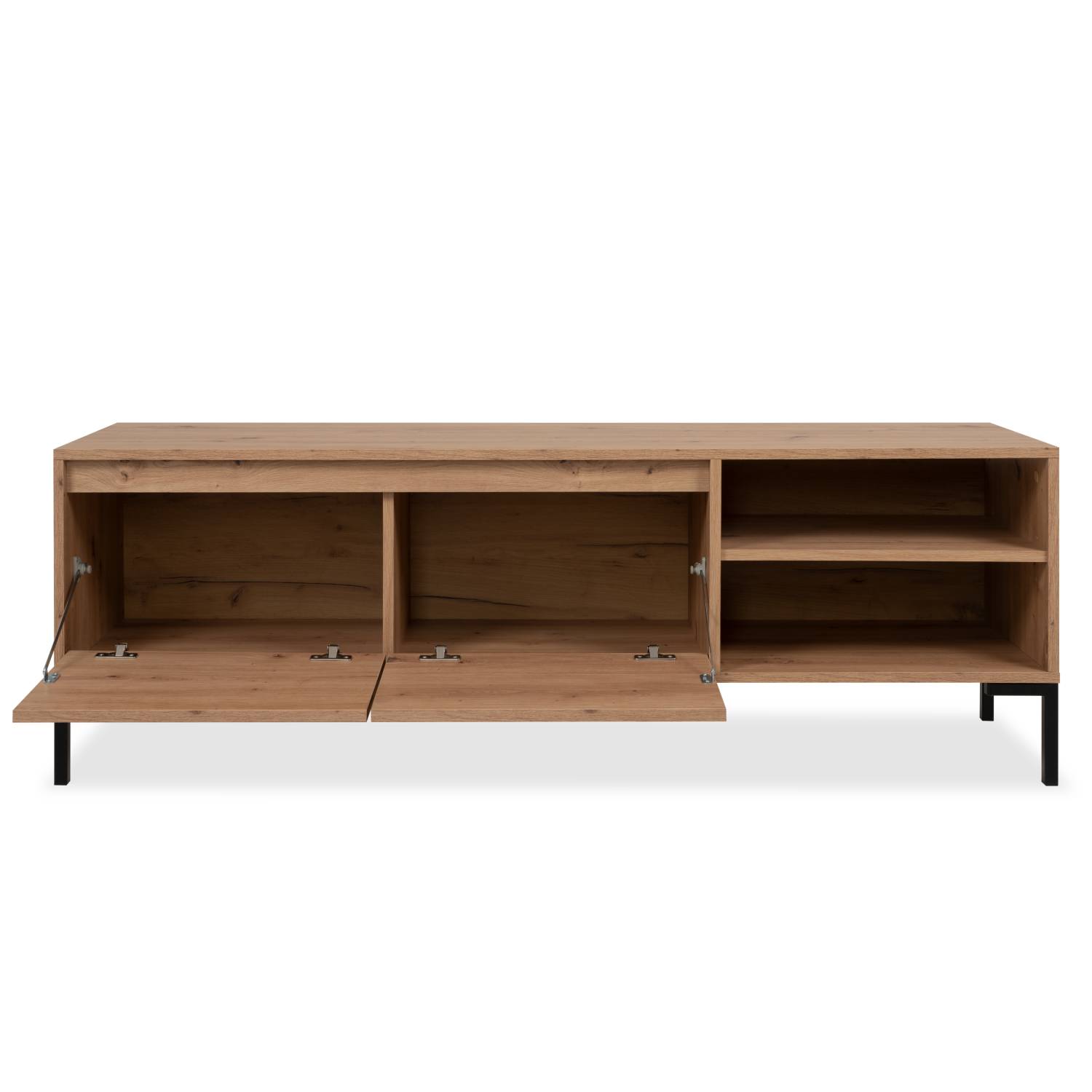 TV Board Wood Oak TV Cabinet Lowboard Sideboard TV Bench Industrial Style