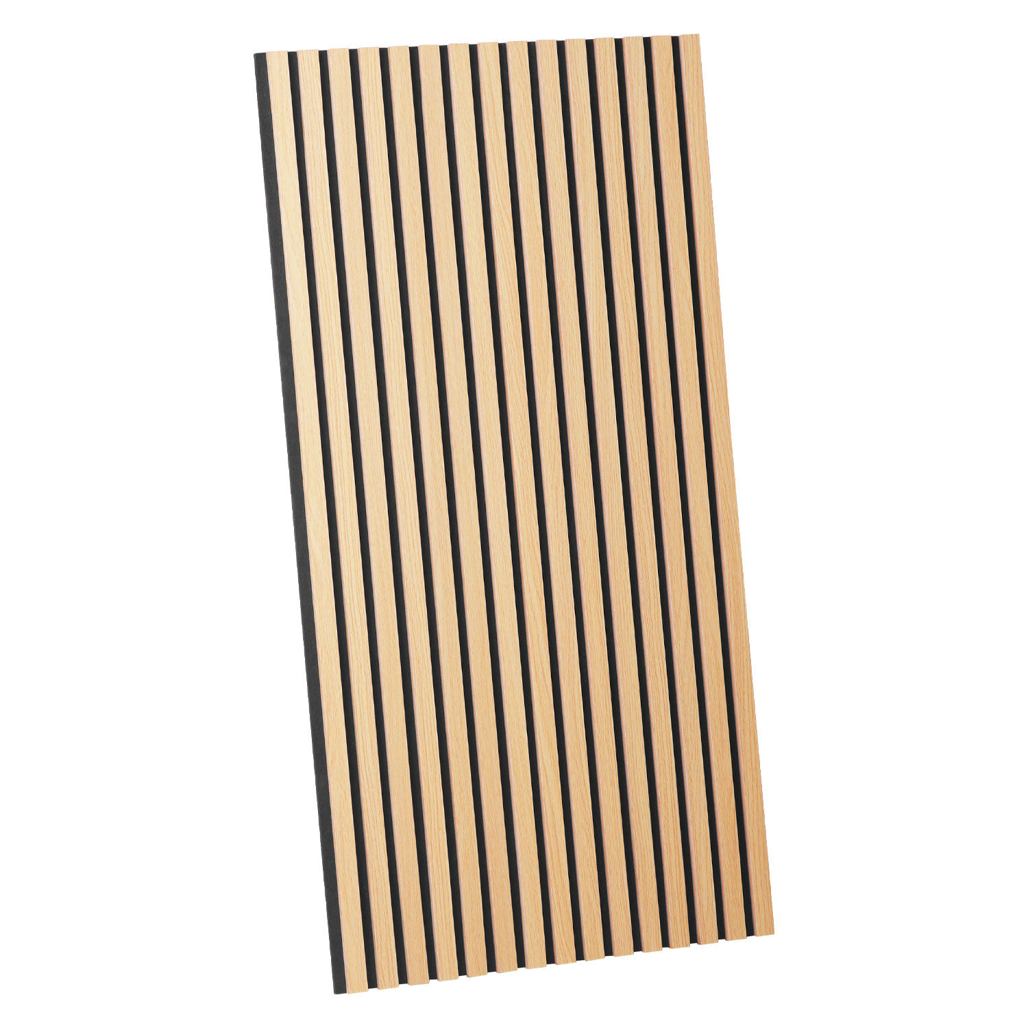 Acoustic Panels Wall Panels 60 x 120 cm Natural Oak | Wood | 4-piece Set | 3D Strips