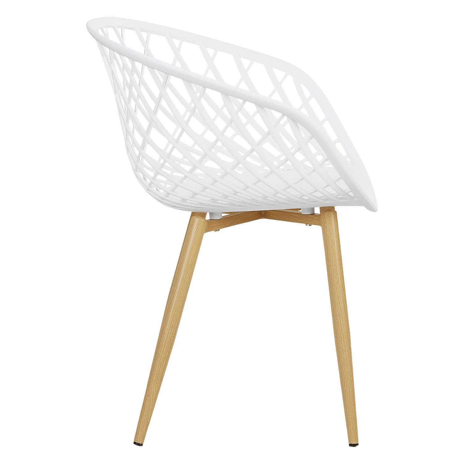 Set of 6 Garden chair with armrests Camping chairs White Garden armchairs Outdoor chairs Plastic Egg chair Indoor chairs Kitchen chairs