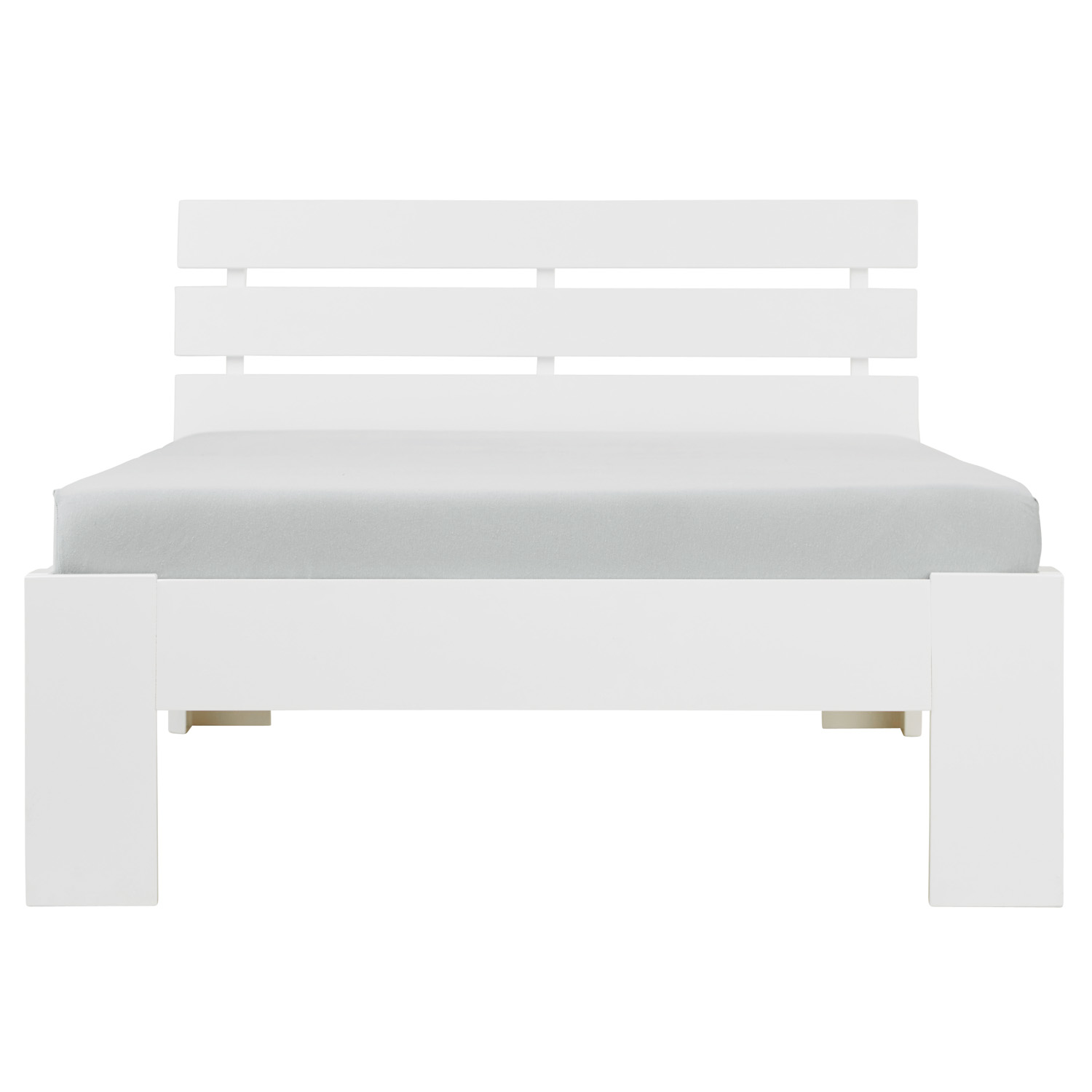 Wood Bed 90x200 cm White | Single Bed | with Slatted Frame | Solid | Kids Youth Guest Bedroom Wood Bed 90x200 cm White | Single Bed | with Slatted Frame | Solid | Kids Youth Guest Bedroom
