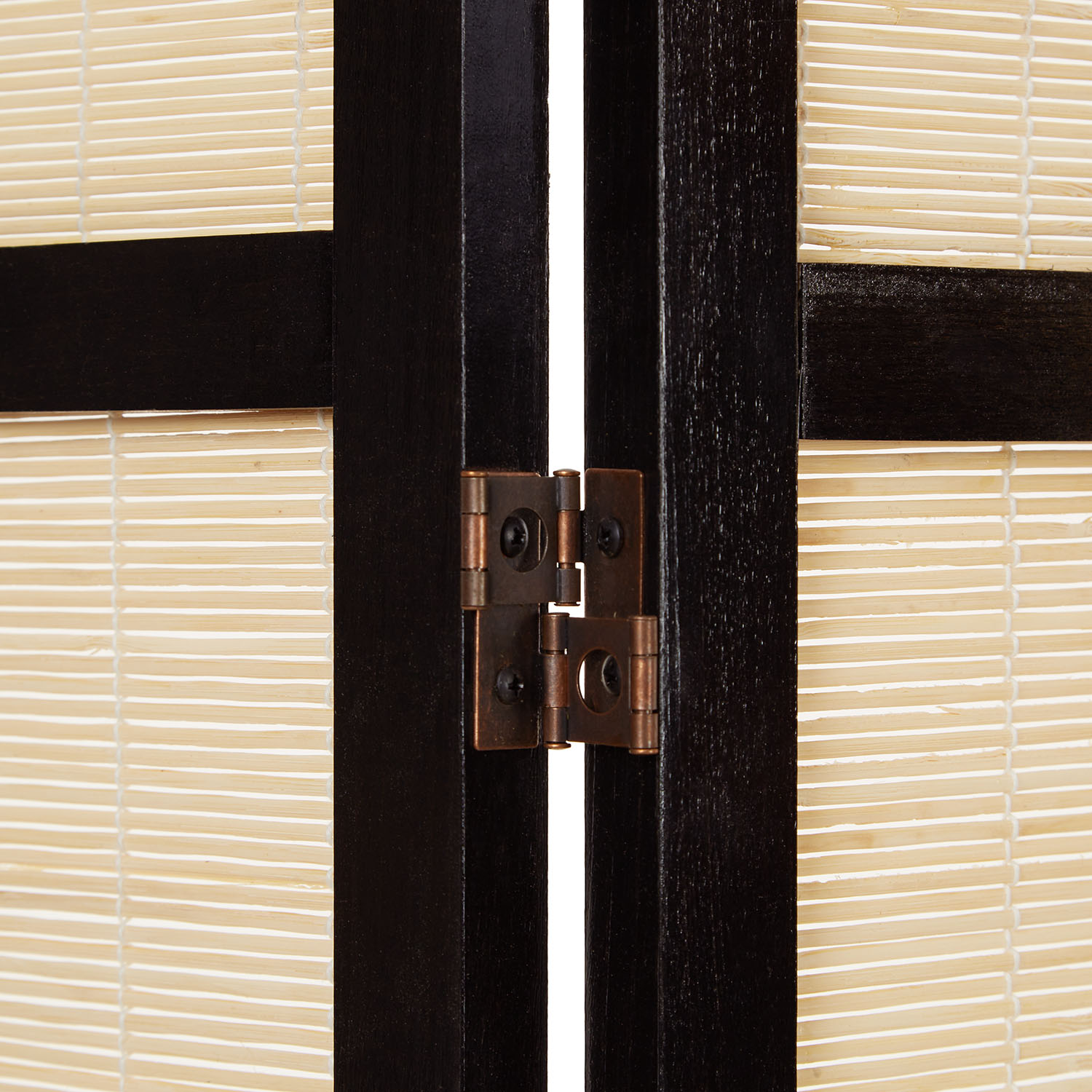 Paravent Brown Bamboo Natural | 3-panel | Wood | Room Divider Partition Privacy Screen