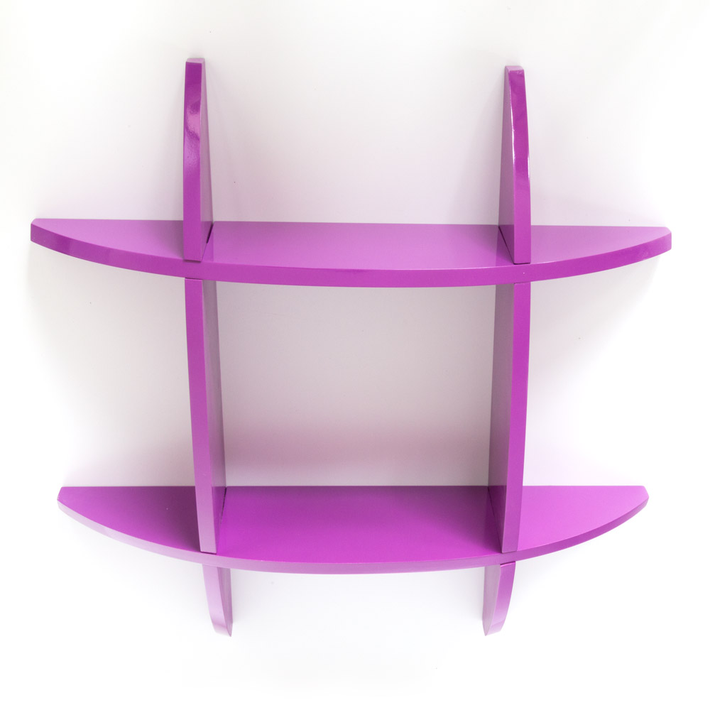 Wandregal Cube Wandboard Regal Bücherregal Hängeregal Lila Homestyle4u