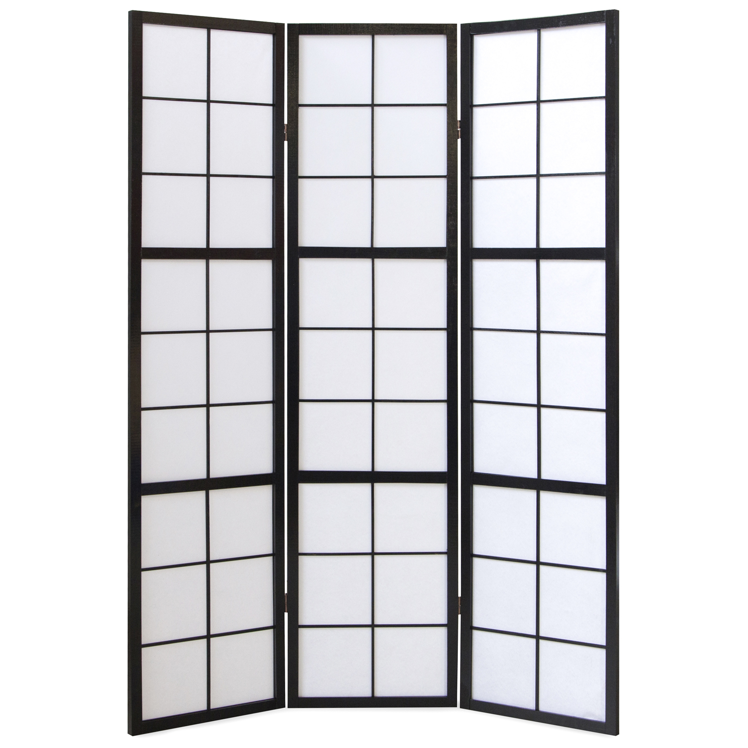 3 panel wooden ROOM DIVIDER Shoji folding Screen colour white 8034 ricepaper