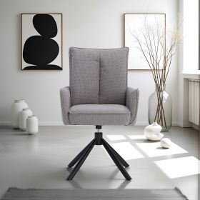 Esszimmerstühle Drehbar 1, 2, 4 oder 6 Stühle für den Esstisch Küchenstühle mit Armlehne Stoff Grau Anthrazit Sessel