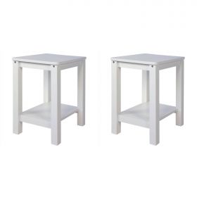 Wooden Stool Set of 2 Seat Stool Pine Wood Solid Table Stool Wardrobe Dining Stool 