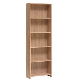 Regal Bücherregal Eiche Braun Bücherschrank Holz Massiv 5 Fächer Regal Kinderzimmer