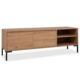 TV Board TV-Schrank 150 cm Lowboard Industrial Look Unterschrank Holz Eiche Sideboard Fernsehschrank