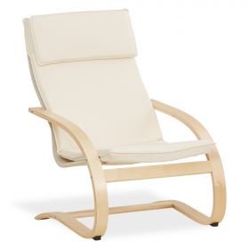 Fauteuil relax Fauteuil relaxant Naturelle Chaise longue en bois Fauteuil confort