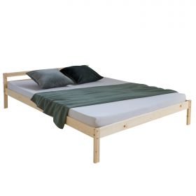 Holzbett Doppelbett Futonbett 140x200 natur Kiefer Bett Bettgestell Massivholz